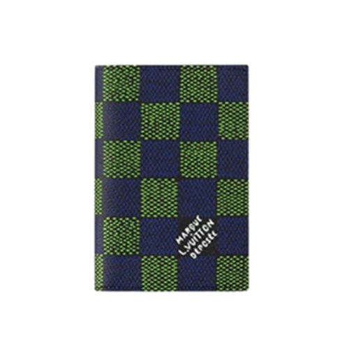 LOUIS VUITTON-N00168 루이비통 블루/그린 다미에 헤리티지 패스포트 커버