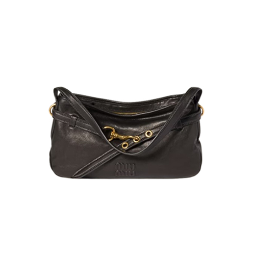 MIUMIU-5BC182 미우미우 블랙 아방뛰르 나파 가죽 백