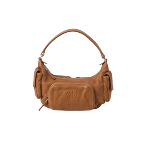 MIUMIU-5BC146 미우미우 캐러멜 나파 가죽 포켓 백