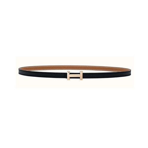 [스페셜오더]HERMES-04232 에르메스 블랙/브라운 H 로고 벨트 여성용