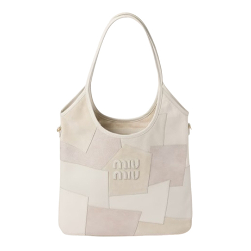 MIUMIU-5BG231 미우미우 화이트 아이비 가죽 패치워크 백