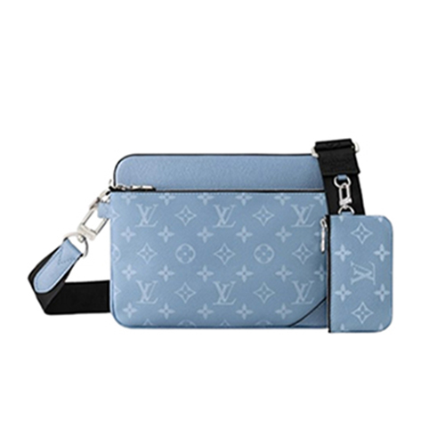 LOUIS VUITTON-M14069 루이비통 스카이 블루 모노그램 트리오 메신저