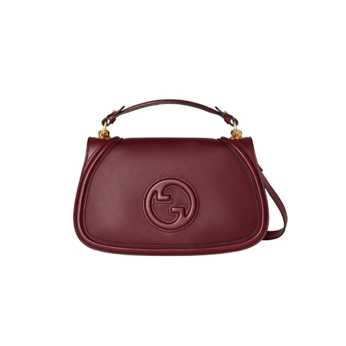 GUCCI-815716 6207 구찌 레드 가죽 구찌 블론디 미디엄 탑 핸들백