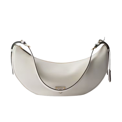 PRADA-1BC255 프라다 화이트 드뮈룬 라지 가죽 숄더백