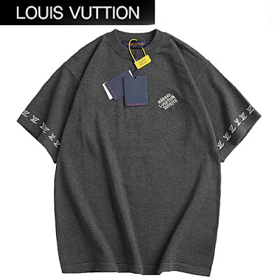 LOUIS VUITTON-05066 루이비통 그레이 니트 코튼 티셔츠 남여공용