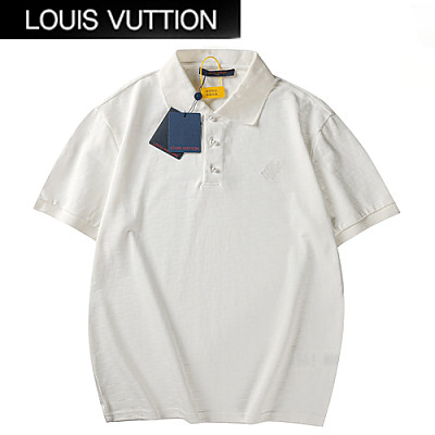 LOUIS VUITTON-05069 루이비통 화이트 다미에 폴로 티셔츠 남성용