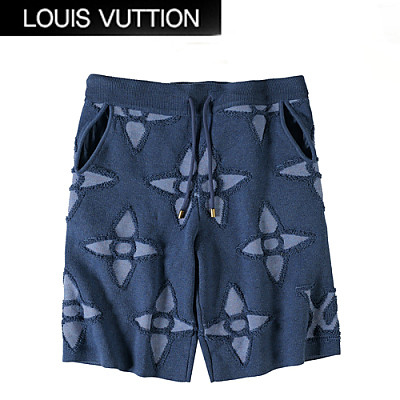 LOUIS VUITTON-05066 루이비통 네이비 모노그램 플라워 스웨트쇼츠 남성용