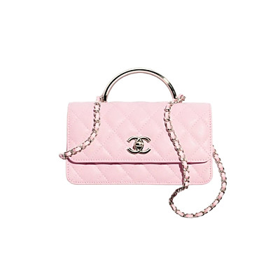 CHANEL-AP4498 샤넬 핑크 카프스킨 체인 미니백