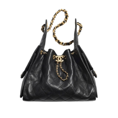 CHANEL-AS5293 샤넬 블랙 캐비어 가죽 CHANEL 25 스몰 백