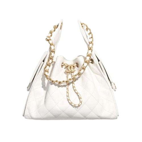 CHANEL-AS5293 샤넬 화이트 캐비어 가죽 CHANEL 25 스몰 백