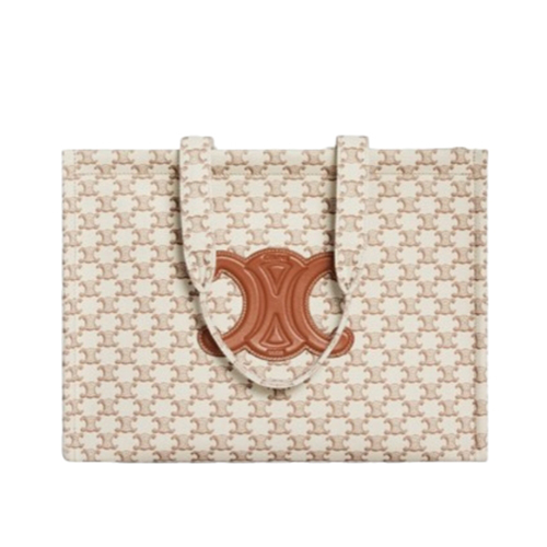 CELINE-196762 셀린느 화이트 트리옹프 캔버스 라지 타이스 카바스