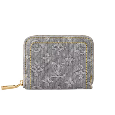 LOUIS VUITTON-M14277 루이비통 그레이 모노그램 데님 지피 코인 퍼스