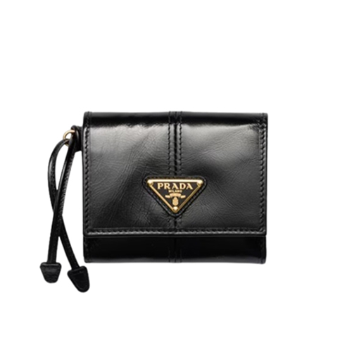 PRADA-1MH043 프라다 블랙 스몰 가죽 지갑