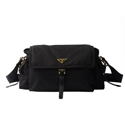 PRADA-1BD391 프라다 블랙 라지 리나일론 숄더백