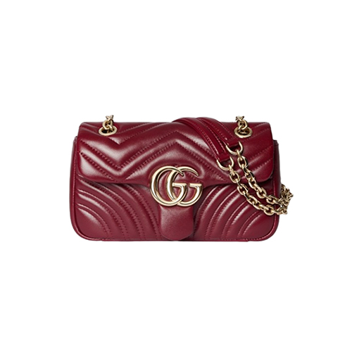 GUCCI-837280 6207 구찌 레드 GG 마몽 스몰 숄더백