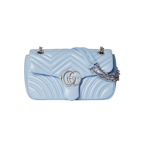 GUCCI-837267 4928 구찌 라이트 블루 GG 마몽 미디엄 숄더백