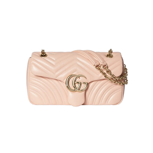 GUCCI-837267 6823 구찌 라이트 핑크 GG 마몽 미디엄 숄더백