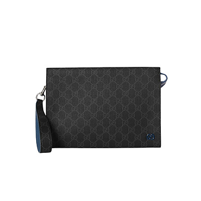 GUCCI-768255 1052 구찌 블랙/블루 바이컬러 GG 파우치