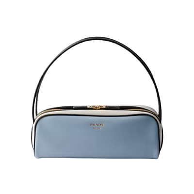 PRADA-1BC249 프라다 라이트 블루 스윙 송아지 가죽 숄더백