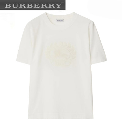 BURBERRY-80936511 버버리 화이트 EKD 코튼 티셔츠 남여공용