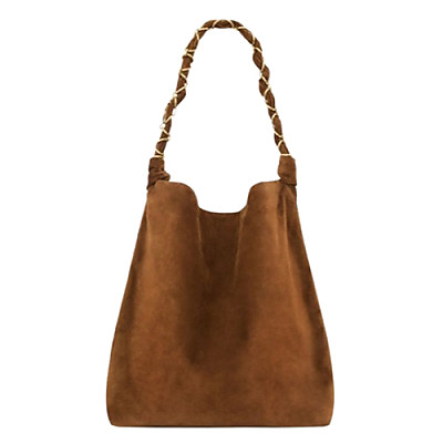 SAINT LAURENT-834750 생 로랑 카멜 스웨이드 AMALIA 백