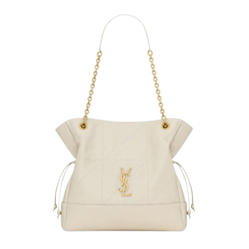 SAINT LAURENT-833948 생 로랑 화이트 램스킨 JAMIE 스몰 쇼퍼