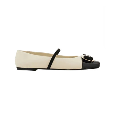 Ferragamo-01J183 페라가모 뉴 바라 플레이트 바이컬러 발레 플랫(6컬러)