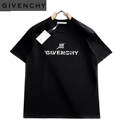 GIVENCHY-062613 지방시 블랙 프린트 장식 티셔츠 남성용