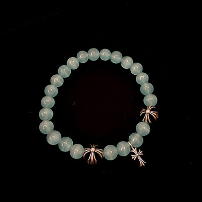 CHROMEHEARTS-06044 크롬하츠 라이트 블루 구슬 팔찌