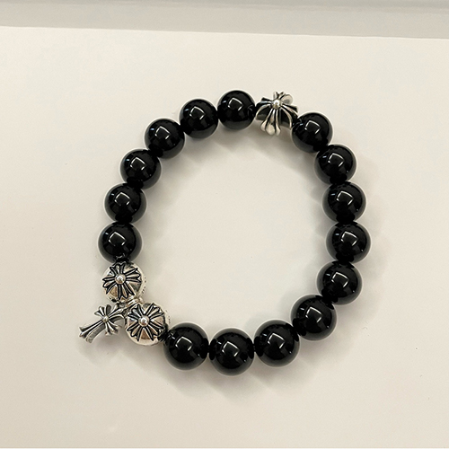 CHROMEHEARTS-06047 크롬하츠 블랙 구슬 팔찌