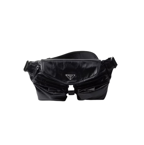 PRADA-2VH174 프라다 블랙 송아지 가죽 숄더백