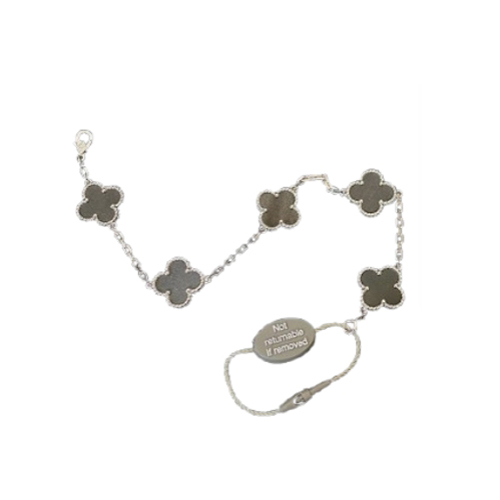 VAN CLEEF ARPELS-VCARF4 반클리프 실버/블랙 빈티지 알함브라 브레이슬릿