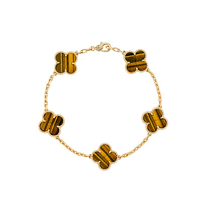 VAN CLEEF ARPELS-VCARD3 반클리프 옐로우 골드/옐로우 빈티지 알함브라 브레이슬릿