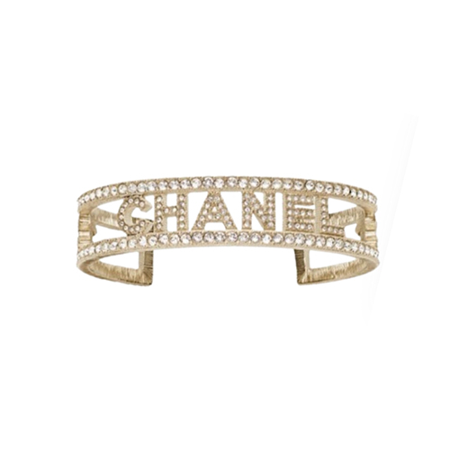 CHANEL-7564 샤넬 골드 크리스탈 장식 팔찌