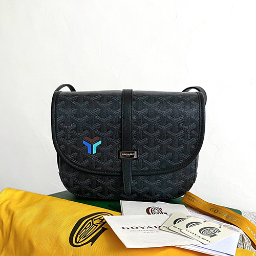 GOYARD-고야드 블랙 벨베데르 백 PM