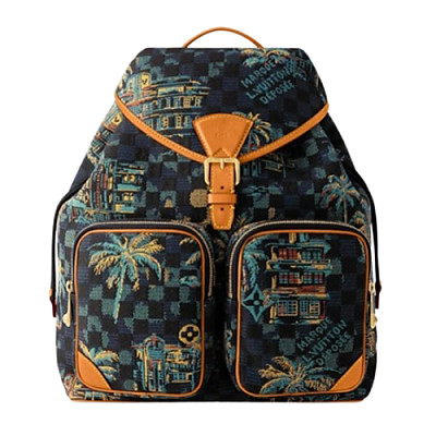 LOUIS VUITTON-N40755 루이비통 블루 다미에 팜 트리 몽수리 카고 백팩