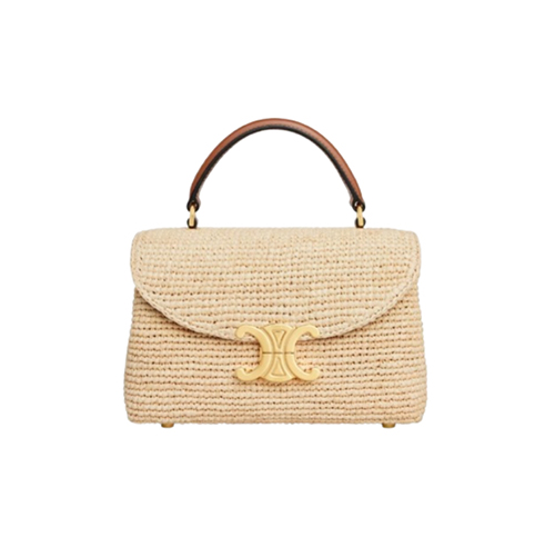 CELINE-118112 셀린느 내추럴 라피아 틴 니노 백