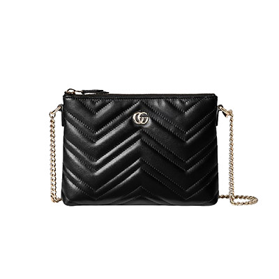 GUCCI-837742 1000 구찌 블랙 GG 마몽 체인 포쉐뜨