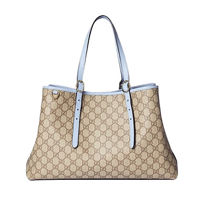 GUCCI-815213 9741 구찌 베이지/블랙 GG 엠블럼 미디엄 토트백