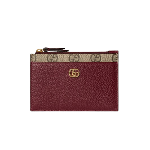 GUCCI-837966 6258 구찌 레드/베이지 GG 마몽 카드 케이스