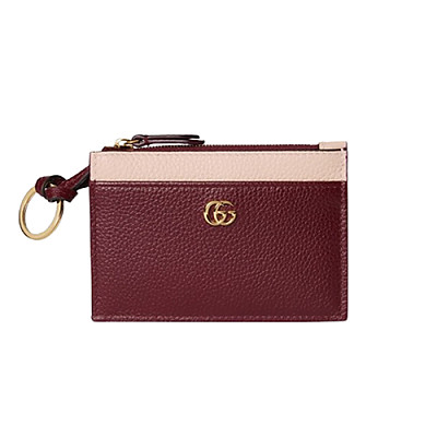 GUCCI-837966 6259 구찌 레드/핑크 GG 마몽 카드 케이스