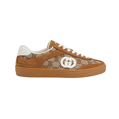 GUCCI-812656 2741 구찌 브라운 스웨이드 가죽 G75 스니커즈 남여공용