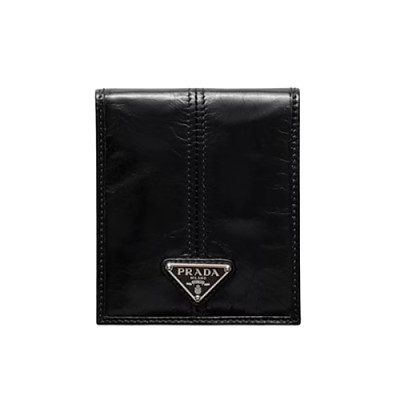 PRADA-2MO513 프라다 블랙 송아지 가죽 지갑