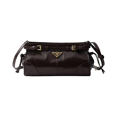 PRADA-1BH215 프라다 다크 브라운 스몰 가죽 숄더백