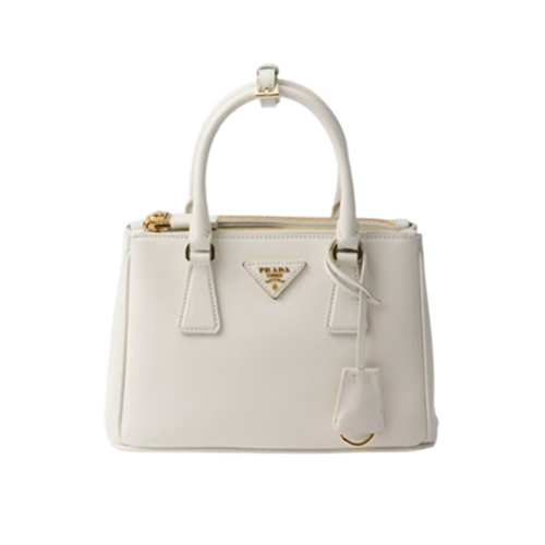 PRADA-1BA896 프라다 화이트 스몰 프라다 갤러리아 가죽 백