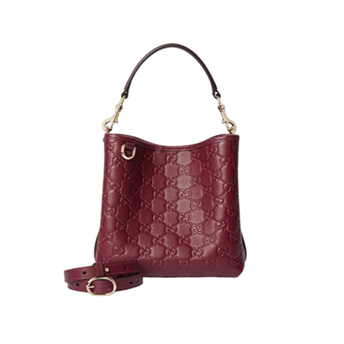 GUCCI-815118 6207 구찌 레드 GG 엠블럼 스몰 버킷백