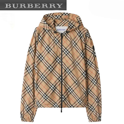 BURBERRY-81103011 버버리 체크 후드 재킷 여성용