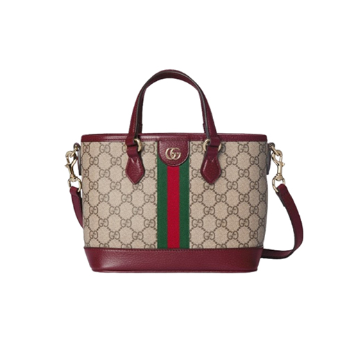 GUCCI-836848 9789 구찌 오피디아 베이지/레드 스몰 토트백