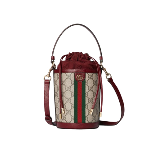 GUCCI-838462 9798 구찌 오피디아 베이지/레드 미니 버킷백