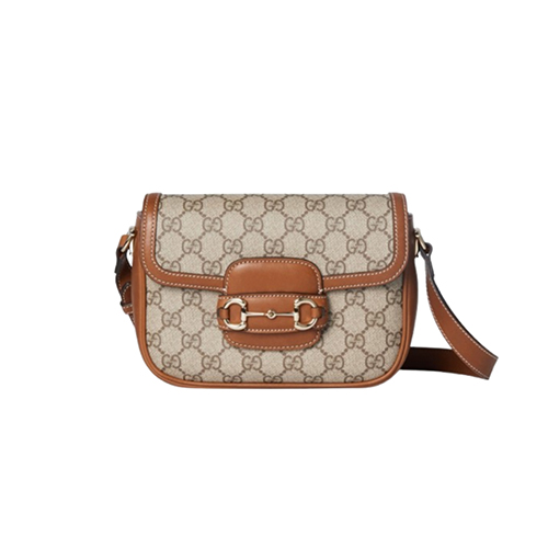 GUCCI-815205 9758 구찌 베이지/브라운 구찌 홀스빗 1955 미니 숄더백